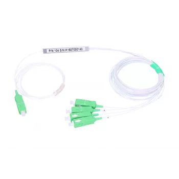 Splitter de cabo Extralink Splitter 1:4 PLC SC/APC 900um 1,5m verde branco