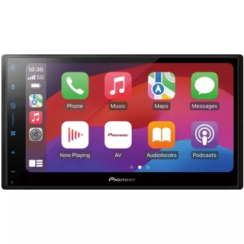 Recetor multimédia para automóvel Pioneer SPH-DA77DAB preto 2 DIN Wi-Fi Bluetooth