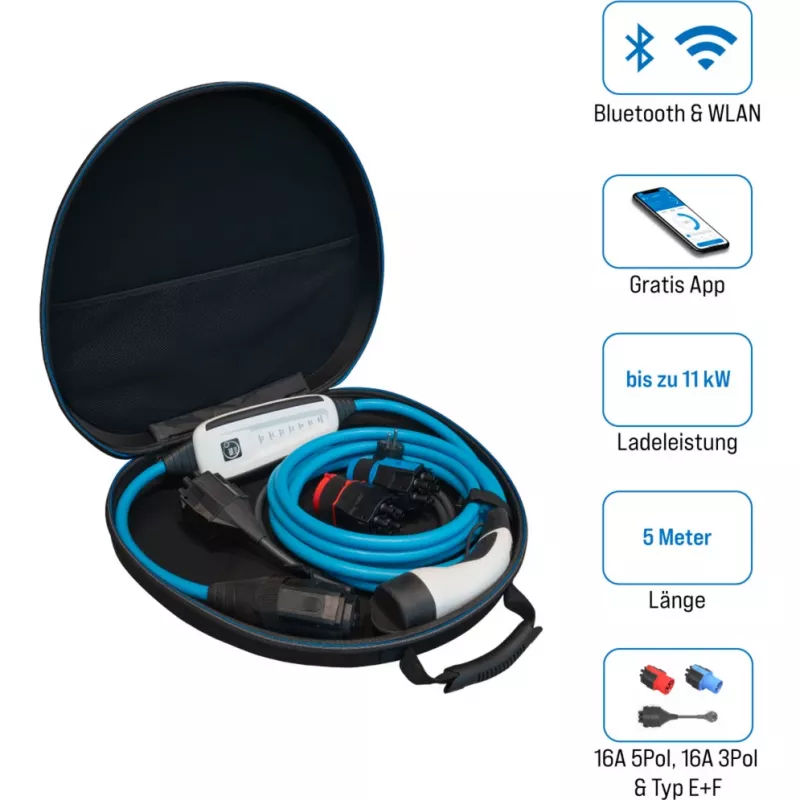 Cabo de carregamento NRGkick 16A 5m Set Optimal 17501093 para carregamento de VE