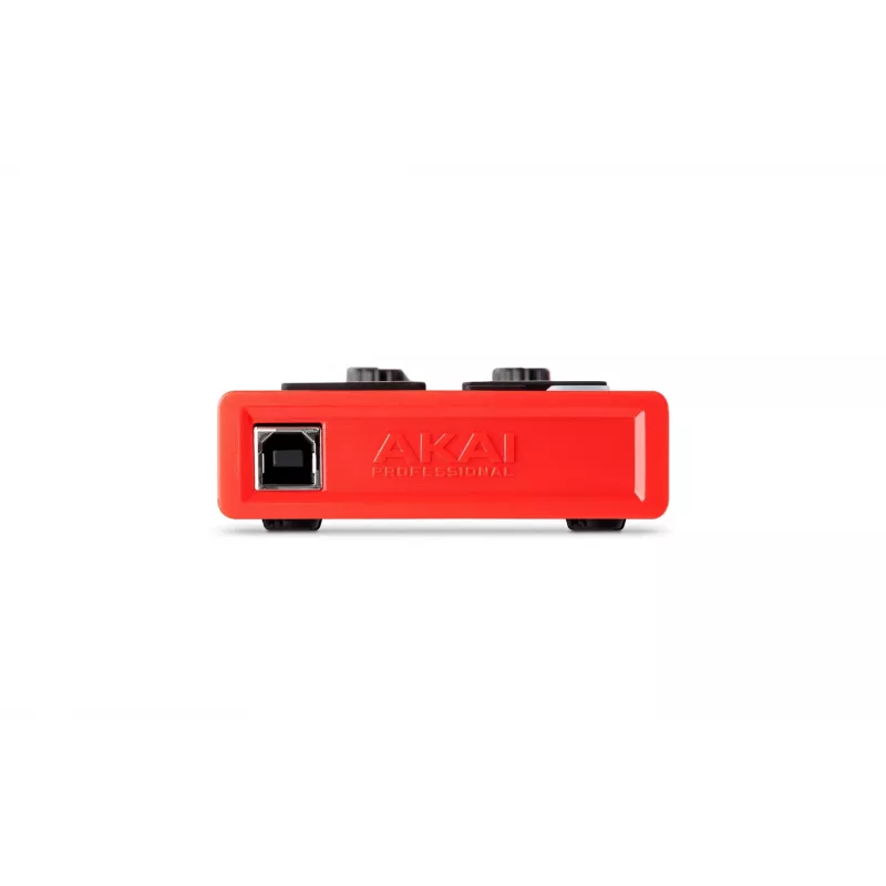 Teclado MIDI Akai LPD8 MKII 8 teclas USB preto, vermelho