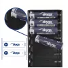 Akyga AK-BC-04 Caixa para power bank 20000 mAh, 8x 18650, 18W PD QC4+, USB-C, 2x USB-A, Lightning