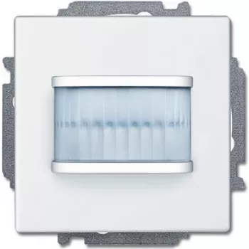 Detetor de movimento Busch-Jaeger 6220-0-0109 — branco, distância de deteção 6 m, IP20, sensibilidade à luz 500 lx, 71×71×30 mm