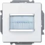 Detetor de movimento Busch-Jaeger 6220-0-0109 — branco, distância de deteção 6 m, IP20, sensibilidade à luz 500 lx, 71×71×30 mm