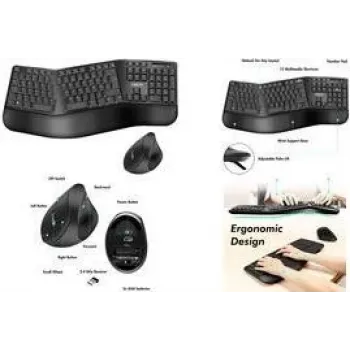 LogiLink ID0211 teclado com rato RF Wireless QWERTZ preto (ID0211)