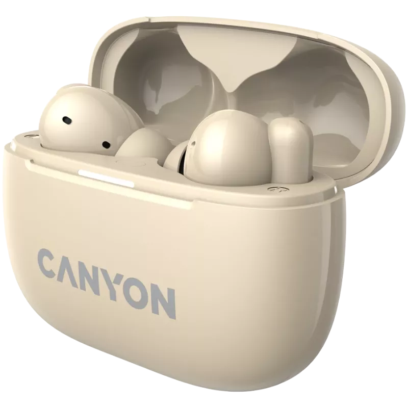 Auscultadores e headset Canyon CNS-TWS10BG True Wireless Stereo (TWS) In-Ear para chamadas/música/desporto/dia a dia USB Type-C Bluetooth Bege (CNS-TWS10BG)