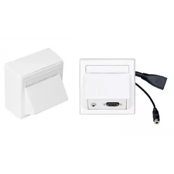Adaptador HDMI Wiktors Vivolink WI221170 com conector fêmea de áudio de 3,5 mm, branco