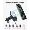 Carregador de automóvel magnético sem fios Anker MagGo 15W — Carregamento rápido magnético Qi de 15W para smartphones, preto