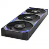 NZXT Performance F360X RGB ventoinha de caixa, 360 mm, estrutura única, preto