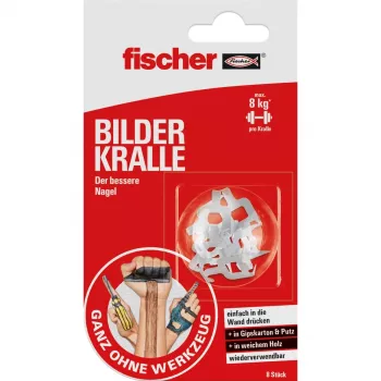 Garra para quadros Fischer 8 unidades 8 unidades (545953)