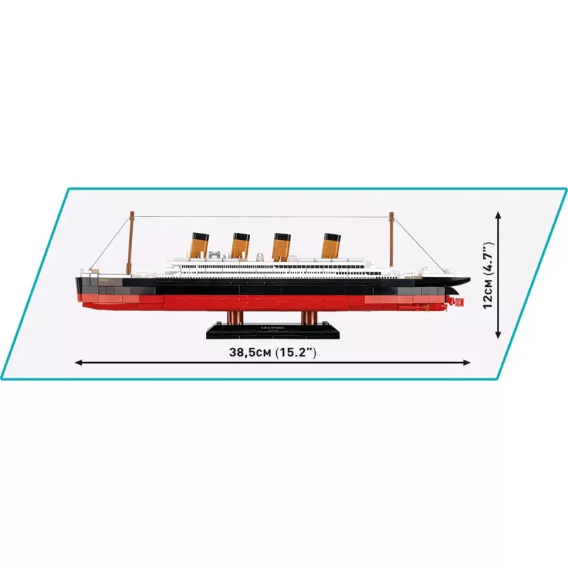 Conjunto de construção Cobi R.M.S. Titanic Modelo 593 peças COBI-1680 — Blocos de montagem à escala
