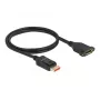 Cabo de extensão DisplayPort com montagem em painel DeLOCK 87095 8K 60 Hz 1 m