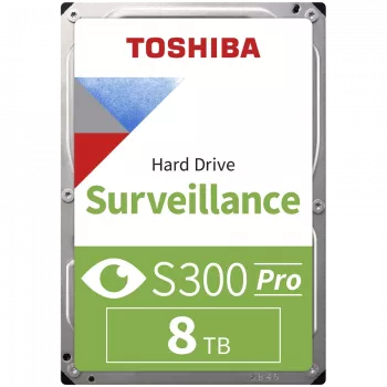 Disco rígido interno de vigilância Toshiba S300 Pro 8 TB 7200 RPM 512 MB 3.5 Serial ATA III