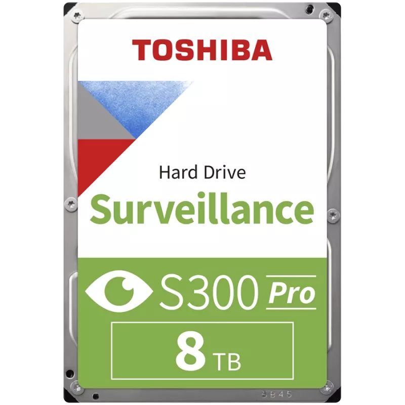 Disco rígido interno de vigilância Toshiba S300 Pro 8 TB 7200 RPM 512 MB 3.5 Serial ATA III