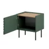 Cama Meble ONDA 301462 mesa de cabeceira, conjunto de 2 unidades, 50×40×54 cm, verde