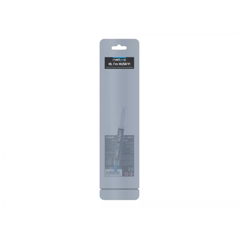 Pasta térmica NATEC Husky NPT-1324, condutividade térmica 4,63 W/m·K, volume 2 ml, densidade 2,5 g/cm³