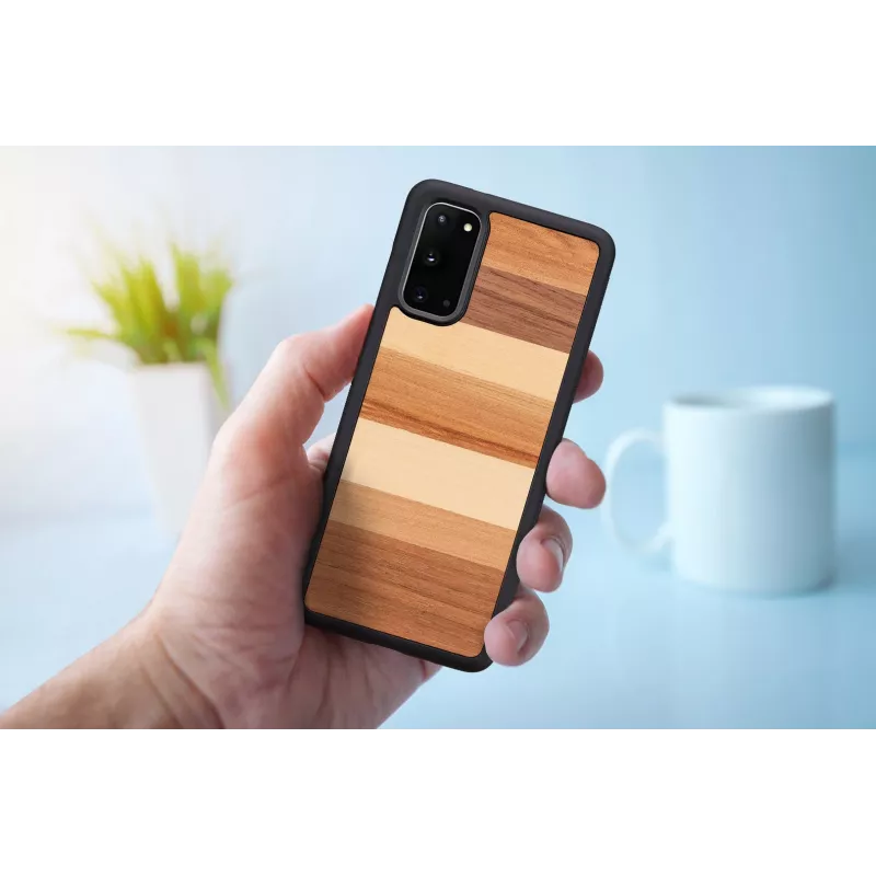 Capa para telemóvel Man and Wood Galaxy S20 preto — capa de proteção para Samsung Galaxy S20