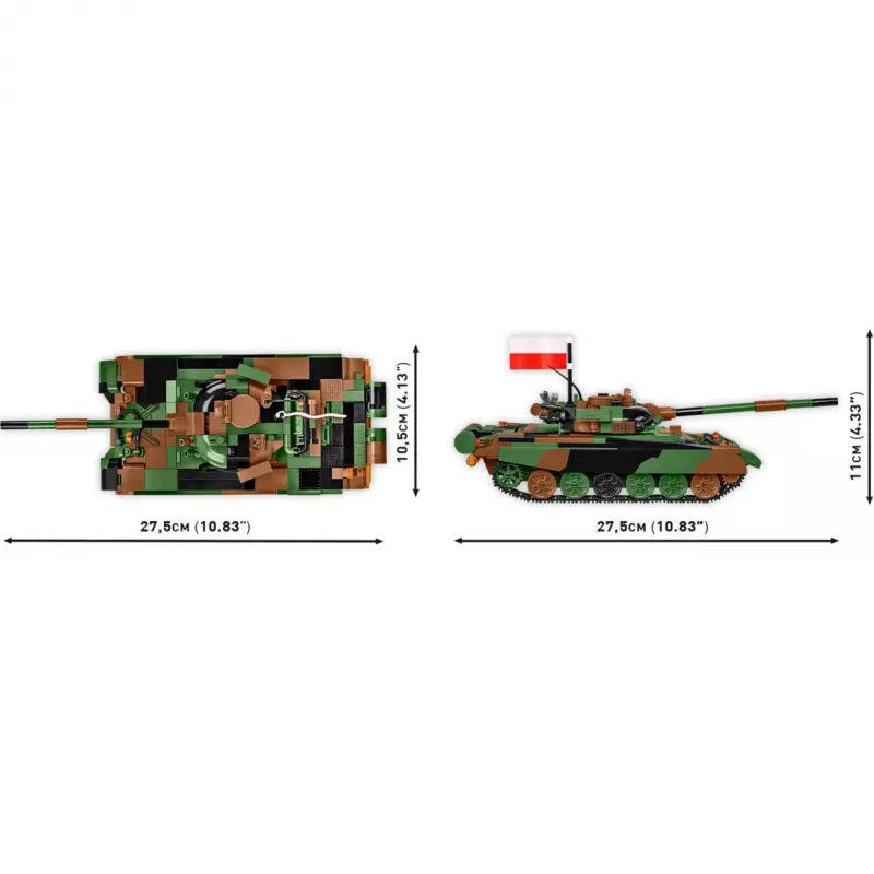 Conjunto de construção COBI T-72M1R PL/UA Forças Armadas 724 peças