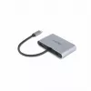 DICOTA D32064 Estação de acoplamento para dispositivos móveis Tablet/Smartphone/Portátil Prateado