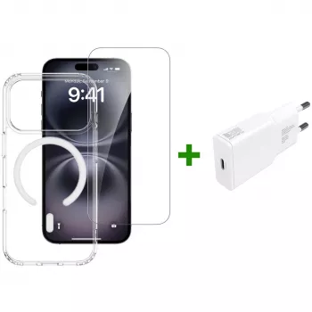 Conjunto inicial premium 3em1 4smarts para Apple iPhone 17 Pro, compatível com MagSafe
