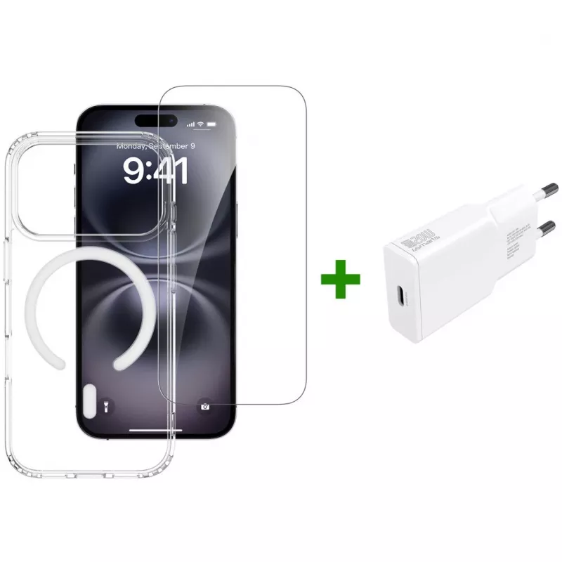 4smarts 3in1 Premium Starter Set para Apple iPhone 17 Pro, compatível com MagSafe