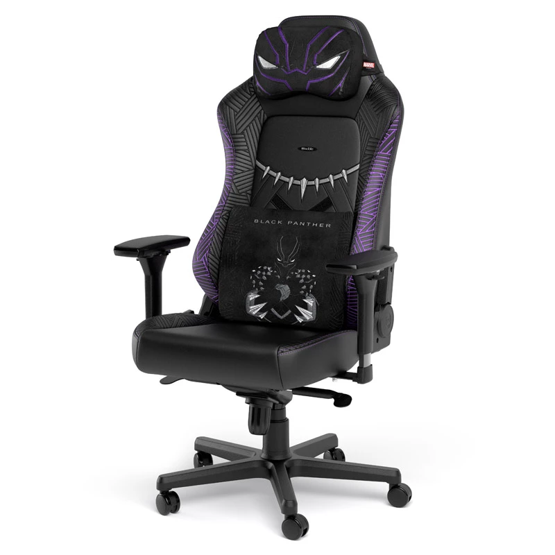 Conjunto de almofadas de espuma viscoelástica noblechairs - Black Panther Edition