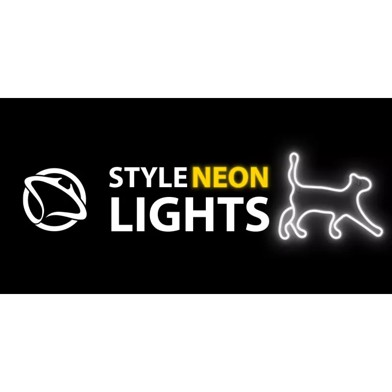 Luz néon decorativa MANTA SNL70WH Style Neon Lights CAT 2 branco 70 cm