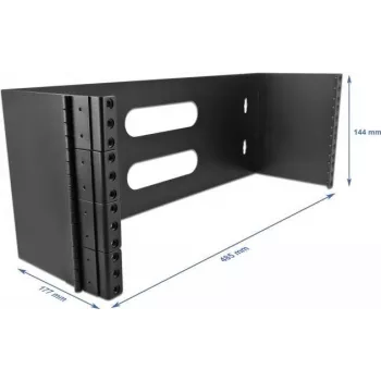 Base de rack DeLOCK 19 polegadas rack de montagem na parede 4U preto