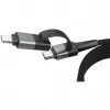 Ansmann cabo magnético USB-A ou USB-C para Lightning - cabo - digital/dados