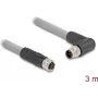 Cabo sensor/atuador DeLOCK 80549 3 m RST M12 cinzento
