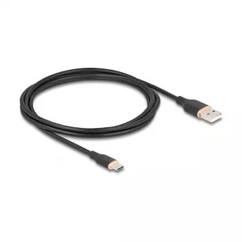 Cabo USB DeLOCK 81227 2,5 m USB A USB C preto