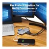 Docking station USB-C Eaton Tripp Lite, ecrã duplo - 4K 60 Hz HDMI, USB 3.2 Gen 1, hub USB-A, GbE, cartão de memória, função de carregamento PD 100W, cinzento - Docking station - USB-C - 2 x HDMI - 1GbE (U442-DOCK