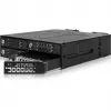 ICY DOCK - ToughArmor MB720MK-B V3 - 4x PCIe 4.0 M.2 NVMe para 4x OCuLink em 1x baía de 5,25 moldura móvel metal preto com fecho de chave (compatível com Tri-Mode)