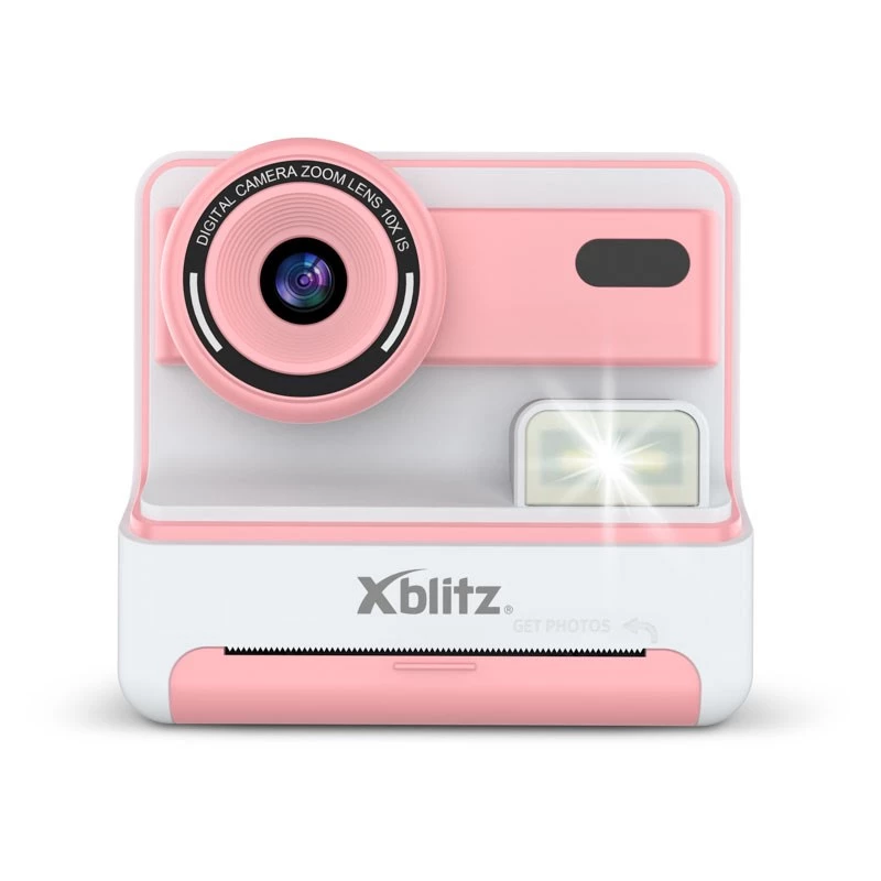 Xblitz FLASH PINK Câmara instantânea com impressora térmica para crianças