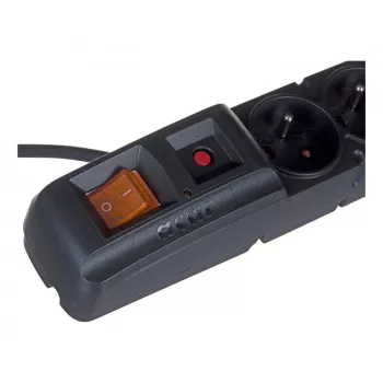 HSK DATA ALP-ACARS10---0N extensão elétrica 1,5 m 5 saídas AC interior preto