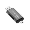 Leitor de cartões multifunções Vention USB3.0 cinzento metal Type