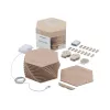Nanoleaf | Elements Wood Look Hexagons Starter Kit (13 painéis) | Branco frio + Branco quente