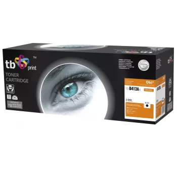 Toner TB Compat. S OKI B412/B432, preto, novo 412AN