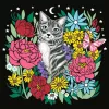 Conjunto de pintar por números Ravensburger CreArt Pixie Cold Cat (modelo 25855) – conjunto de pintura em tela