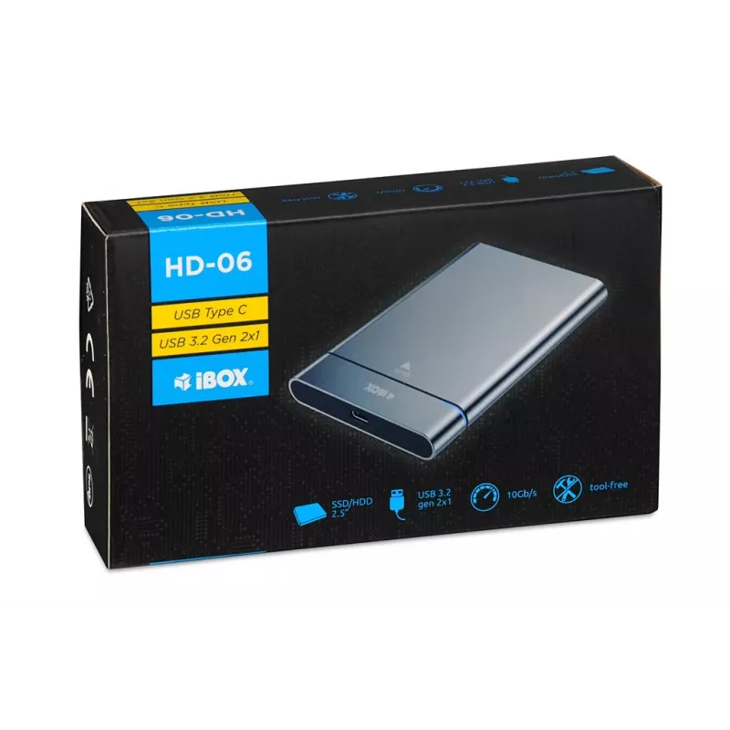 Caixa para disco rígido iBox HD-06 2,5 polegadas