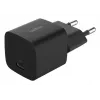 Carregador USB-C Belkin BOOSTCHARGE 25W Power Delivery preto – carregador de parede USB‑C PD 25W rápido