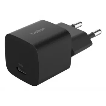 Carregador USB-C Belkin BOOSTCHARGE 25W Power Delivery preto – carregador de parede USB‑C PD 25W rápido