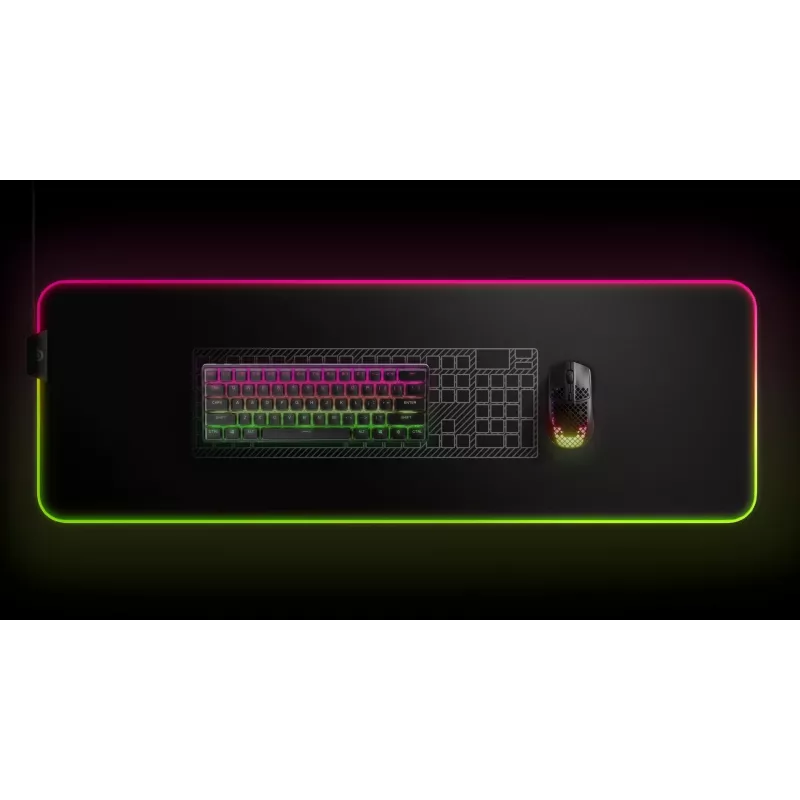 Teclado gaming mecânico STEELSERIES Apex Pro Mini Wireless — fator de forma 60%, USB + RF Wireless + Bluetooth, QWERTY US, preto