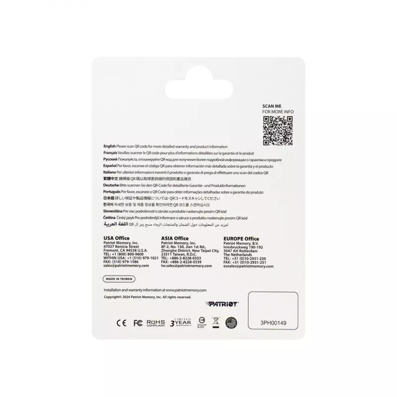 Cartão de memória Patriot Memory EP A2 256 GB MicroSDXC V30 U3 Class 10 (PEF256GEP32MCX)