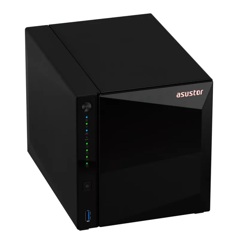 Asustor DRIVESTOR 4 Pro Gen2 AS3304T V2 NAS Realtek RTD1619B 2 GB DDR4 ADM preto