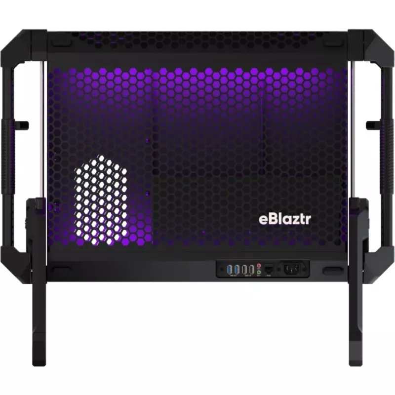 Caixa de PC portátil Eblaztr - Preto - Caixa de PC - Mini Tower - Preto