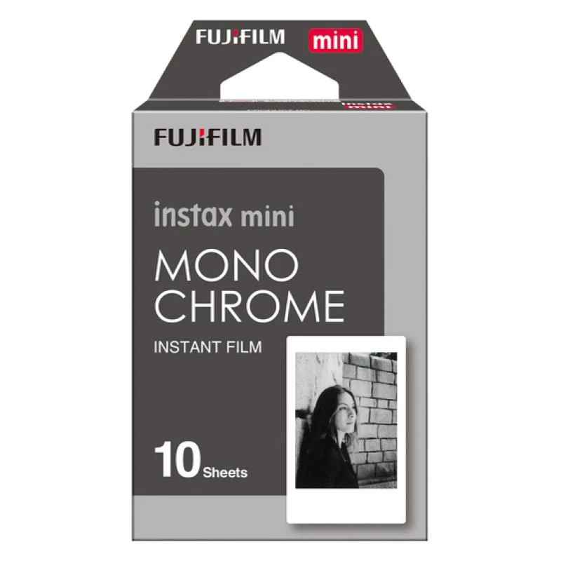 Fujifilm Instax Mini Monochrome - Filme instantâneo a preto e branco - instax mini - ISO 800 - 10 fotografias