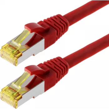 Cabo de rede Helos S/FTP (PIMF) CAT 6a 20 m vermelho