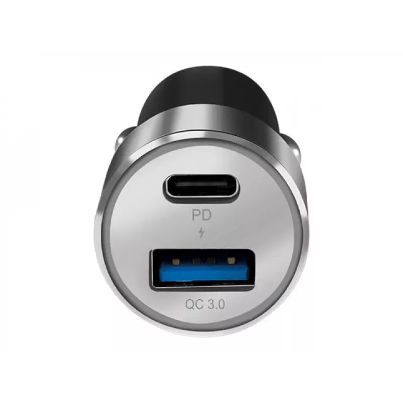 Fonte de alimentação para automóvel LogiLink – 36 Watt – 3 A – PD 3.0, QC 3.0 – 2 portas de saída (USB, USB-C de 24 pinos)
