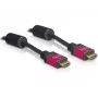 Delock 84334 cabo HDMI, HDMI A macho para HDMI A macho, 4K 30 Hz, 3 m
