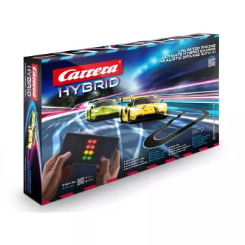 Conjunto de carro de corrida e pista Carrera 50050001 preto azul amarelo